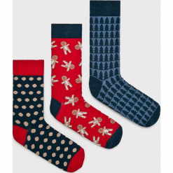 Medicine - Skarpety XMASS 3-Pack. Szare skarpetki męskie MEDICINE, z bawełny. Za 49,90 zł.