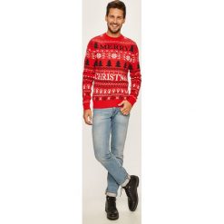 Produkt by Jack & Jones - Sweter. Szare swetry męskie PRODUKT by Jack & Jones, m, bez wzorów, z bawełny, z okrągłym kołnierzem, bez kaptura. W wyprzedaży za 59,90 zł.