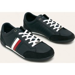 Tommy Hilfiger - Buty. Czarne sneakersy męskie TOMMY HILFIGER, z okrągłym noskiem, bez zapięcia. Za 449,90 zł.