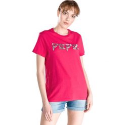 Pepe Jeans Flavia Koszulka Różowy. Różowe koszulki damskie xs, z aplikacjami, z bawełny. Za 180,95 zł.