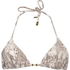 Biustonosz bikini "Sun Dappled Decadence" w kolorze brązowo-białym. Białe biustonosze marki Heidi Klum Intimates. W wyprzedaży za 194,95 zł.