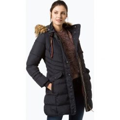 Soquesto - Damski płaszcz pikowany, niebieski. Niebieskie płaszcze damskie Soquesto, s, bez wzorów, z futra. Za 469,95 zł.