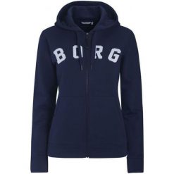 Björn Borg Bluza Damska Hoodie Borg 40 Ciemny Niebieski. Niebieskie bluzy damskie Björn Borg, bez wzorów, bez rękawów, bez kaptura. W wyprzedaży za 211,00 zł.
