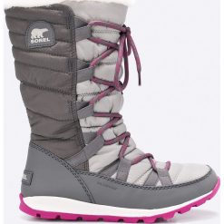 Sorel - Śniegowce Whitney Lace. Szare buty zimowe damskie marki Sorel, z materiału. W wyprzedaży za 319,90 zł.