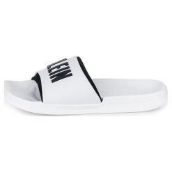 Calvin Klein Klapki Damskie 39/40 Białe. Białe klapki damskie Calvin Klein, bez wzorów, bez obcasa. Za 179,00 zł.