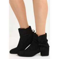 Czarne Botki Skipper. Czarne botki damskie lity Born2be, na niskim obcasie, z paskami. Za 64,99 zł.