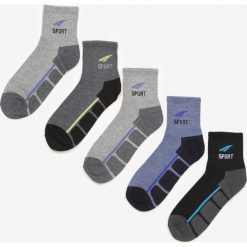 5-pack Mix Kolorów Skarpetek Zellanya. Szare skarpetki męskie Born2be, bez wzorów. Za 29,99 zł.