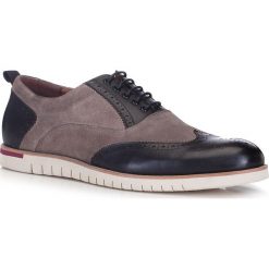 Buty męskie 88-M-913-9. Szare buty sportowe męskie Wittchen, z nubiku, na sznurówki. Za 319,00 zł.