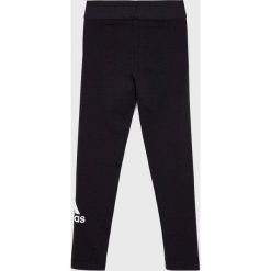 Adidas Performance - Legginsy dziecięce 134-170 cm. Czarne spodnie dziewczęce adidas Performance, bez wzorów, z elastanu. Za 119,90 zł.