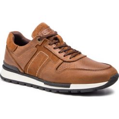 Sneakersy QUAZI - QZ-08-02-000063 604. Pomarańczowe sneakersy męskie QUAZI, na co dzień, bez wzorów, ze skóry, bez zapięcia. Za 259,00 zł.