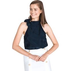 Pinko Carola Top Niebieski. Niebieskie podkoszulki damskie Pinko, l, bez wzorów, z wiskozy, bez kołnierzyka. Za 1007,95 zł.