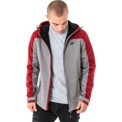Kurtki sportowe męskie: 4f Kurtka męska softshell H4L18-SFM002 szaro-czerwona r. XXL