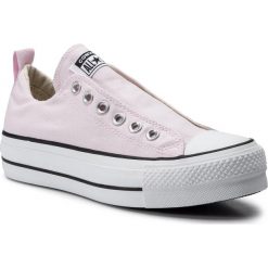 Trampki CONVERSE - Cast Fashion Ox 563458C Pink/Black/White. Różowe trampki i tenisówki damskie Converse, bez wzorów, z gumy, bez zapięcia. Za 289,00 zł.