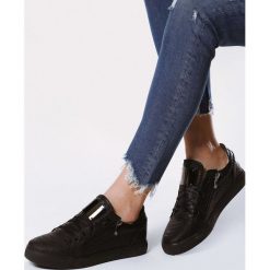 Czarne Buty Sportowe Hear That Sound. Czarne buty sportowe damskie marki Born2be, bez wzorów, ze skóry, sportowe. Za 59,99 zł.