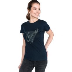 Guess Koszulka Niebieski. Niebieskie koszulki damskie Guess, xs, z haftami, z bawełny. Za 180,95 zł.