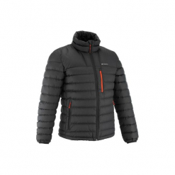 Kurtka trekkingowa Trek 900 męska. Czarne kurtki męskie puchowe FORCLAZ, m, z materiału. Za 249,99 zł.