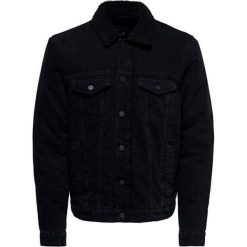ONLY&SONS Męska kurtka ONSLOUIS JACKET BLACK PK 3592 NOOS BlackDenim (Wielkość L). Czarne płaszcze męskie Only&Sons, m, bez wzorów, z jeansu, bez kaptura. W wyprzedaży za 217,00 zł.