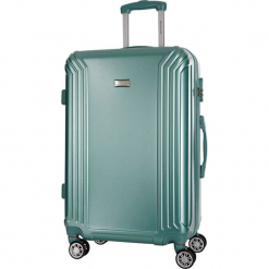Walizka w kolorze zielonym - 86 l. Zielone walizki Platinium, z materiału. W wyprzedaży za 299,95 zł.