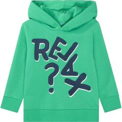 Bluza w kolorze zielonym. Zielone bluzy niemowlęce Attention, z nadrukiem, z bawełny, bez rękawów, bez kaptura. W wyprzedaży za 42,95 zł.