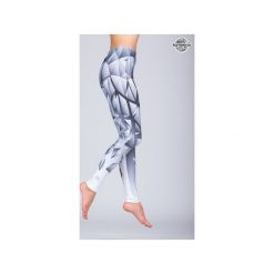 Legginsy Steel Bloocks High - Gray. Szare legginsy sportowe damskie Kameleoo, xl, z materiału, na fitness i siłownię. Za 169,00 zł.