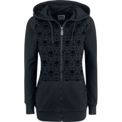 Bluzy damskie: Black Premium by EMP Sweet Sweet Poison Bluza z kapturem rozpinana damska czarny