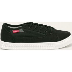 Levi's - Tenisówki. Czarne trampki i tenisówki damskie Levi's®, bez wzorów, z gumy, bez zapięcia. Za 169,90 zł.