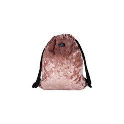 Plecak welur lodowy róż. Różowe plecaki damskie Sacky.bag, z aplikacjami, z bawełny. Za 79,00 zł.
