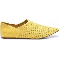 Answear - Baleriny Chc-Shoes. Żółte baleriny damskie marki ANSWEAR, z materiału. W wyprzedaży za 59,90 zł.