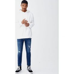 Jeansy super skinny fit z suwakami. Szare jeansy męskie marki Pull&Bear, m, bez wzorów. Za 139,00 zł.