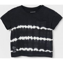 Bawełniany t-shirt z efektem tie dye - Szary. Szare t-shirty męskie Reserved, bez wzorów, z bawełny, bez kołnierzyka. W wyprzedaży za 19,99 zł.
