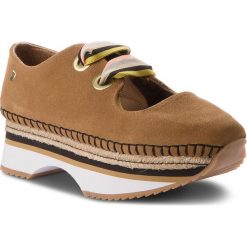 Espadryle GIOSEPPO - 43371 Tan. Pomarańczowe espadryle damskie marki Gioseppo, ze skóry, na koturnie. W wyprzedaży za 199,00 zł.