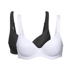 Cellbes Biustonosz Sara 2 Pack biały czarny female biały/czarny 80D. Czarne biustonosze Cellbes, bez wzorów. Za 159,00 zł.