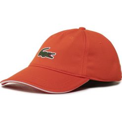 Czapka z daszkiem LACOSTE - RK5400 Rouge 3B2/Blanc 001. Pomarańczowe czapki męskie Lacoste, bez wzorów, z poliesteru. Za 239,00 zł.