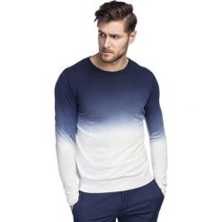 Sweter PIETRO SWWS000102. Niebieskie swetry męskie Giacomo Conti, m, bez wzorów, z jedwabiu, bez kołnierzyka, bez kaptura. Za 229,00 zł.