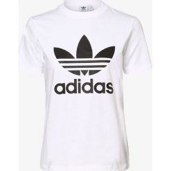 Adidas Originals - T-shirt damski, biały. Białe t-shirty damskie adidas Originals, bez wzorów, bez kołnierzyka. Za 59,95 zł.