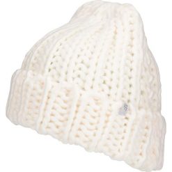 Czapka damska CAD255 - biały. Białe czapki damskie marki 4f, ze splotem. W wyprzedaży za 19,99 zł.