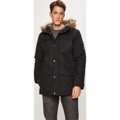 Quiksilver - Kurtka. Czarne płaszcze męskie Quiksilver, xl, bez wzorów, z bawełny, długie, z kapturem. Za 899,90 zł.