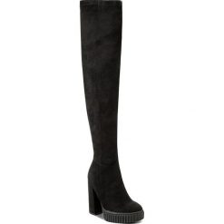 Muszkieterki GUESS - Dolores FLDOL4 ELE11 BLKBL. Czarne bez kategorii marki Guess, z materiału, na obcasie. W wyprzedaży za 359,00 zł.