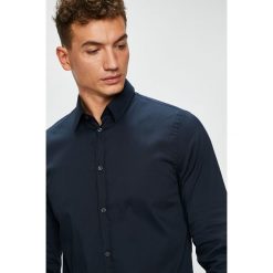 Trussardi Jeans - Koszula Colla. Szare koszule męskie jeansowe marki Trussardi Jeans, m, z klasycznym kołnierzykiem, z długim rękawem. Za 319,90 zł.