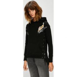 Silvian Heach - Bluza. Czarne bluzy z kapturem damskie Silvian Heach, s, z aplikacjami, z bawełny. Za 429,90 zł.