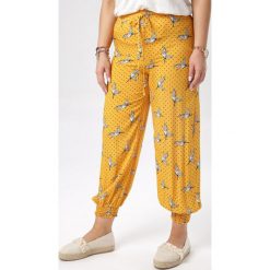 Żółte Spodnie Cherishi. Żółte jeansy damskie Born2be, xl. W wyprzedaży za 34,99 zł.