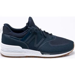 New Balance - Buty MS574EMB. Niebieskie buty sportowe męskie marki New Balance, z gumy, na sznurówki. W wyprzedaży za 399,90 zł.