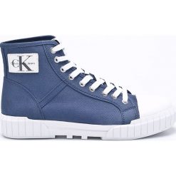 Calvin Klein Jeans - Trampki. Niebieskie trampki męskie marki Calvin Klein Jeans, z jeansu, na sznurówki. W wyprzedaży za 399,90 zł.