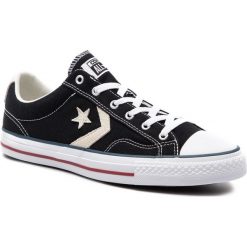 Trampki CONVERSE - Star Player Ox 144145C Black/Milk. Czarne półbuty damskie Converse, bez wzorów, z gumy, sportowe, bez zapięcia. W wyprzedaży za 209,00 zł.
