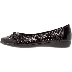 Baleriny damskie lakierowane: Evans WIDE FIT RAVEN Baleriny black
