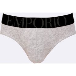 Emporio Armani - Slipy. Szare slipy męskie marki Emporio Armani, s, z elastanu. W wyprzedaży za 89,90 zł.