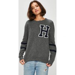 Tommy Hilfiger - Sweter. Szare bez kategorii TOMMY HILFIGER, s, z wełny, z okrągłym kołnierzem. Za 539,90 zł.
