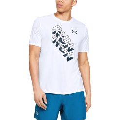 Under Armour International Run Day GX Koszulka Biały. Białe podkoszulki męskie Under Armour, l, z nadrukiem, z poliesteru, z krótkim rękawem. Za 171,95 zł.