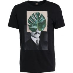 BOSS Orange TIMEN Tshirt z nadrukiem black. Czarne koszulki polo męskie BOSS Orange, xl, z nadrukiem, z bawełny. Za 249,00 zł.