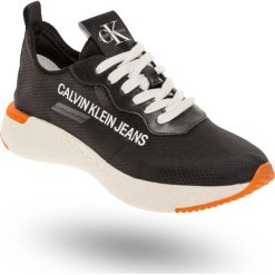 SNEAKERSY CALVIN KLEIN JEANS. Czarne sneakersy damskie Calvin Klein Jeans, z jeansu. Za 325,00 zł.
